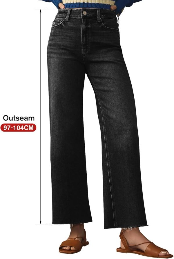 Jeans for Women Wide Leg Baggy High Waist Boyfriends Straight Leg Stretchy Denim Pants Trendy Fall 2026