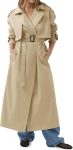 Women's Long Trench Coat Casual Oversized Fashion Classic Lapel Overcoat with Belt